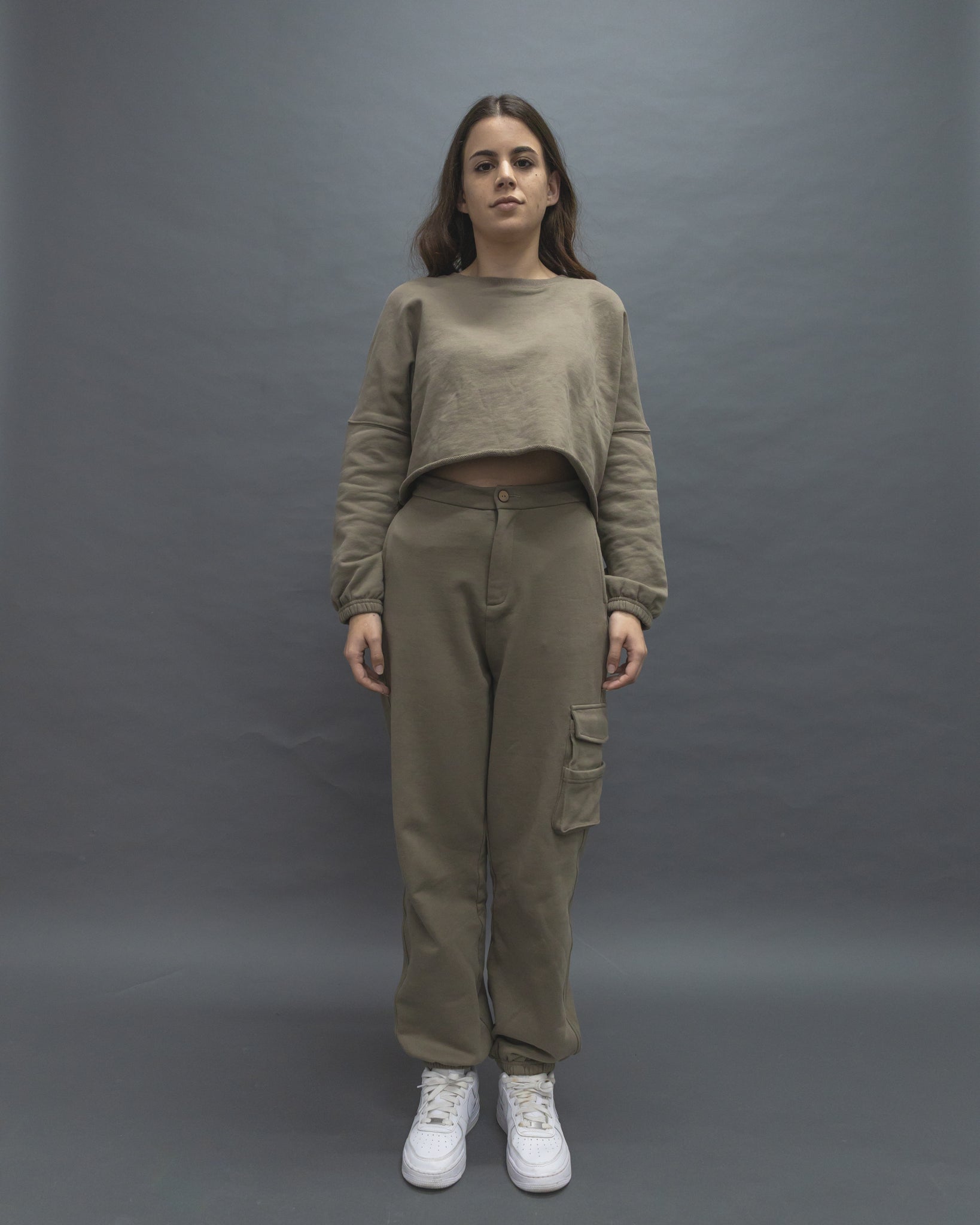 Oversized Long-sleeved crew neck sweater