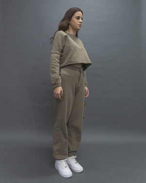 Oversized Long-sleeved crew neck sweater