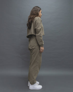 Oversized Long-sleeved crew neck sweater