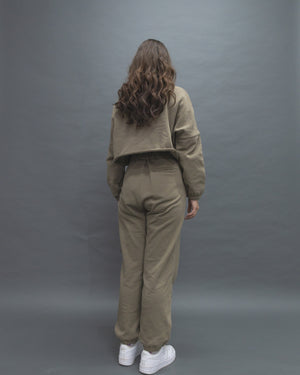 Oversized Long-sleeved crew neck sweater