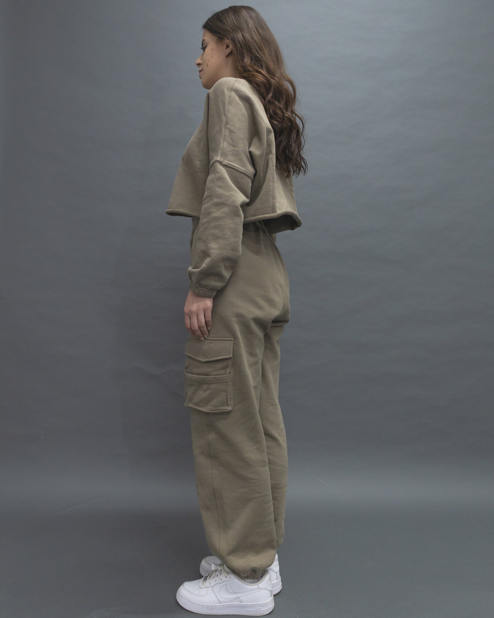 Oversized Long-sleeved crew neck sweater