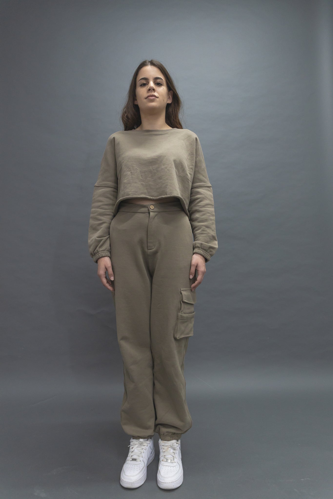 Oversized Long-sleeved crew neck sweater