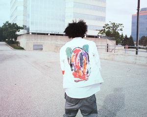 Acid Trip White denim jacket