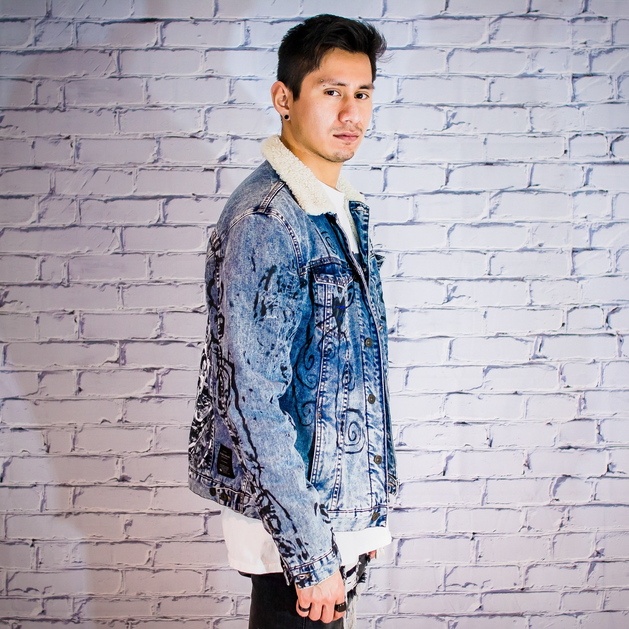 Twisted Heart Sherpa Denim Jacket