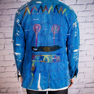 Patchwork denim jacket