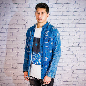 Patchwork denim jacket