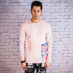 Powder dyed hand painted long sleeve