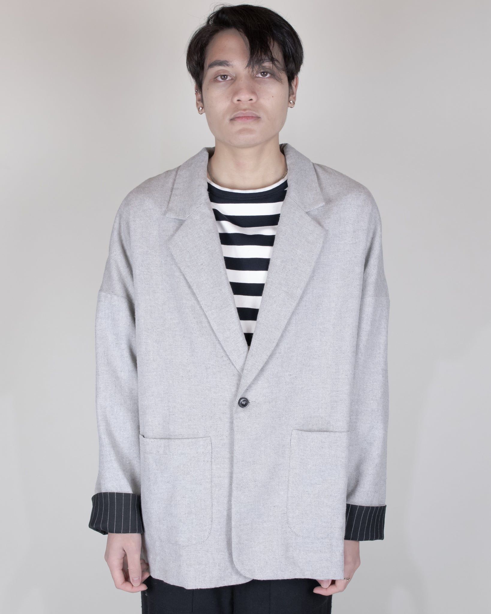 Unnecessary Oversized Wool Blended Jacket