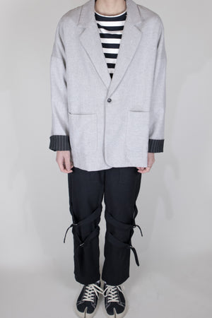 Unnecessary Oversized Wool Blended Jacket