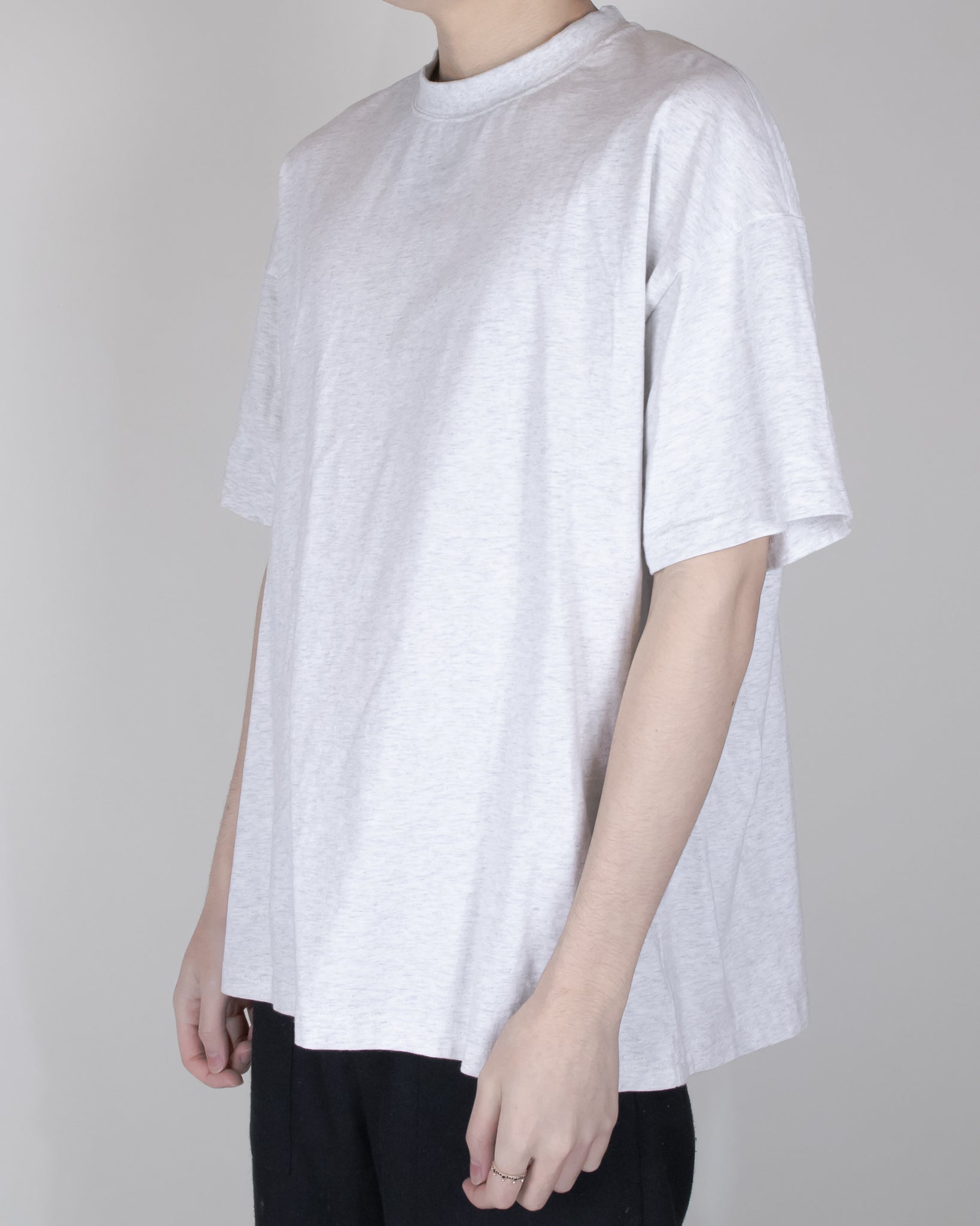 Unnecessary Brushed Cotton Crew Neck Multi Panel T-Shirt