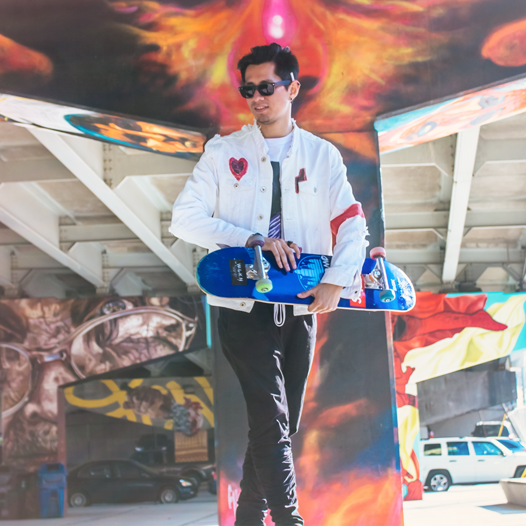 Acid Trip White denim jacket